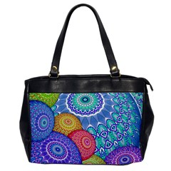 India Ornaments Mandala Balls Multicolored Office Handbags by EDDArt