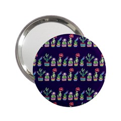 Cute Cactus Blossom 2 25  Handbag Mirrors by DanaeStudio