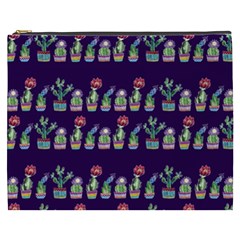 Cute Cactus Blossom Cosmetic Bag (xxxl)  by DanaeStudio