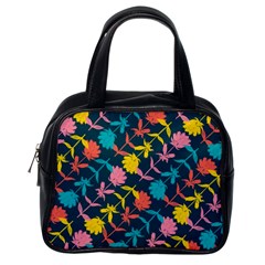 Colorful Floral Pattern Classic Handbags (one Side) by DanaeStudio