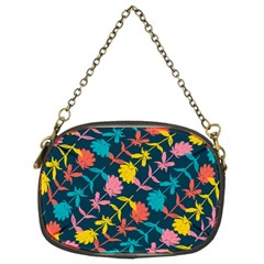 Colorful Floral Pattern Chain Purses (two Sides)  by DanaeStudio