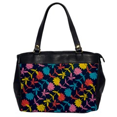 Colorful Floral Pattern Office Handbags by DanaeStudio