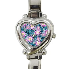 Whimsical Garden Heart Italian Charm Watch by DanaeStudio