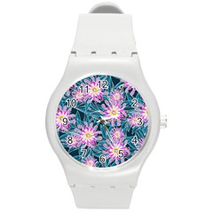 Whimsical Garden Round Plastic Sport Watch (m) by DanaeStudio