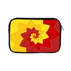 Flower Blossom Spiral Design  Red Yellow Apple Ipad Mini Zipper Cases by designworld65