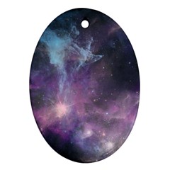 Blue Galaxy  Ornament (oval) 