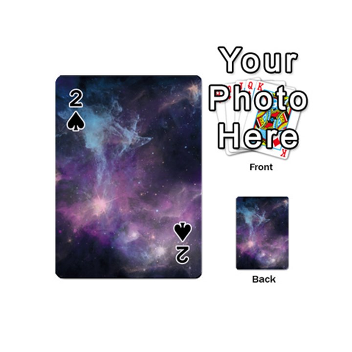 Blue Galaxy  Playing Cards 54 (Mini) 