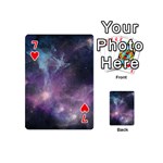 Blue Galaxy  Playing Cards 54 (Mini)  Front - Heart7