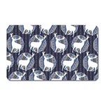 Geometric Deer Retro Pattern Magnet (Rectangular) Front