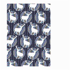 Geometric Deer Retro Pattern Small Garden Flag (two Sides) by DanaeStudio