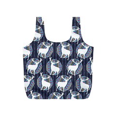 Geometric Deer Retro Pattern Full Print Recycle Bags (s)  by DanaeStudio