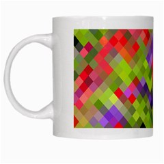 Colorful Mosaic White Mugs by DanaeStudio