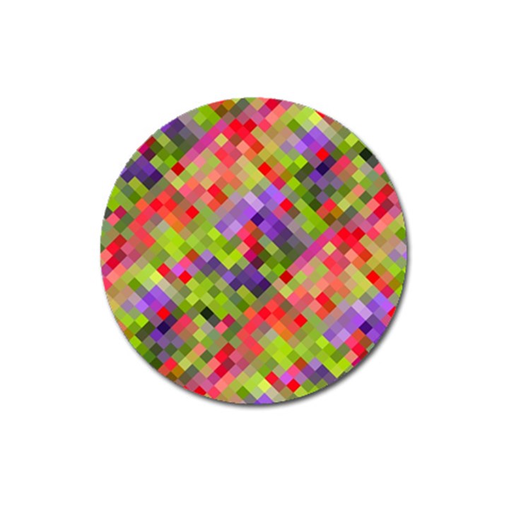 Colorful Mosaic Magnet 3  (Round)