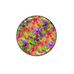Colorful Mosaic Hat Clip Ball Marker by DanaeStudio