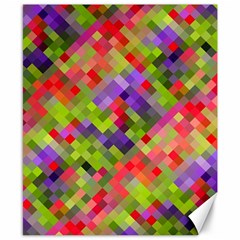 Colorful Mosaic Canvas 8  X 10  by DanaeStudio