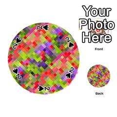 Colorful Mosaic Playing Cards 54 (round)  by DanaeStudio