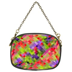 Colorful Mosaic Chain Purses (one Side)  by DanaeStudio