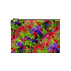 Colorful Mosaic Cosmetic Bag (medium)  by DanaeStudio