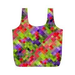 Colorful Mosaic Full Print Recycle Bags (m)  by DanaeStudio