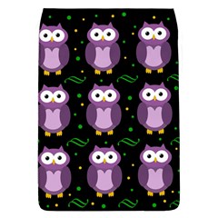 Halloween Purple Owls Pattern Flap Covers (l)  by Valentinaart