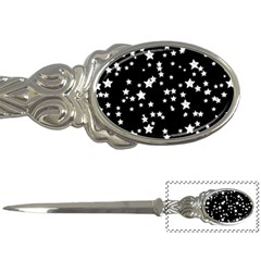 Black And White Starry Pattern Letter Openers by DanaeStudio