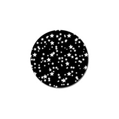Black And White Starry Pattern Golf Ball Marker (4 Pack) by DanaeStudio