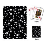 Black And White Starry Pattern Playing Card Back