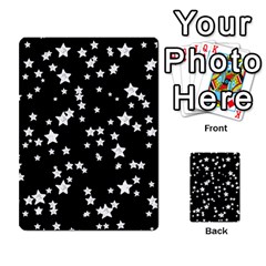 Black And White Starry Pattern Multi-purpose Cards (rectangle)  by DanaeStudio