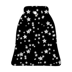 Black And White Starry Pattern Bell Ornament (2 Sides)