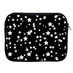 Black And White Starry Pattern Apple Ipad 2/3/4 Zipper Cases by DanaeStudio