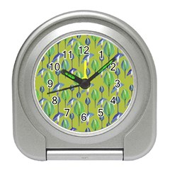 Tropical Floral Pattern Travel Alarm Clocks