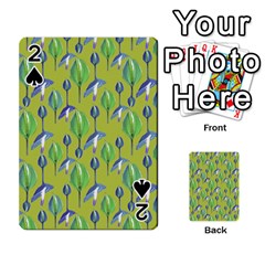 Tropical Floral Pattern Playing Cards 54 Designs  by dflcprints