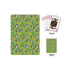 Tropical Floral Pattern Playing Cards (mini)  by dflcprints