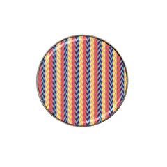 Colorful Chevron Retro Pattern Hat Clip Ball Marker (4 Pack) by DanaeStudio