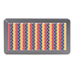 Colorful Chevron Retro Pattern Memory Card Reader (mini) by DanaeStudio