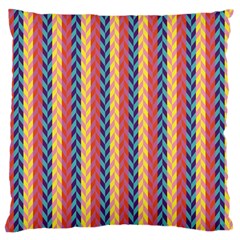 Colorful Chevron Retro Pattern Standard Flano Cushion Case (one Side) by DanaeStudio