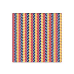 Colorful Chevron Retro Pattern Satin Bandana Scarf by DanaeStudio