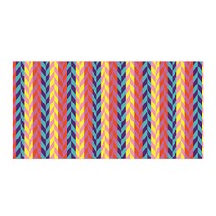 Colorful Chevron Retro Pattern Satin Wrap by DanaeStudio