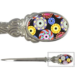 Colorful Retro Circular Pattern Letter Openers by DanaeStudio