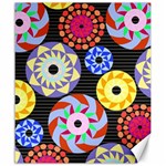 Colorful Retro Circular Pattern Canvas 20  x 24   19.57 x23.15  Canvas - 1