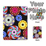 Colorful Retro Circular Pattern Multi-purpose Cards (Rectangle)  Front 2