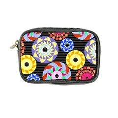 Colorful Retro Circular Pattern Coin Purse by DanaeStudio