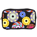 Colorful Retro Circular Pattern Toiletries Bags 2-Side Back