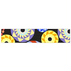 Colorful Retro Circular Pattern Flano Scarf (small)  by DanaeStudio