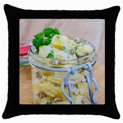 1 Kartoffelsalat Einmachglas 2 Throw Pillow Case (black)