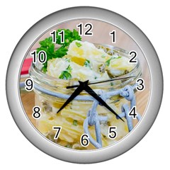 1 Kartoffelsalat Einmachglas 2 Wall Clocks (silver) 