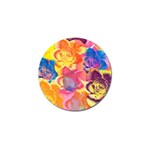 Pop Art Roses Golf Ball Marker Front