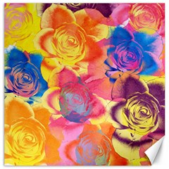 Pop Art Roses Canvas 20  X 20   by DanaeStudio