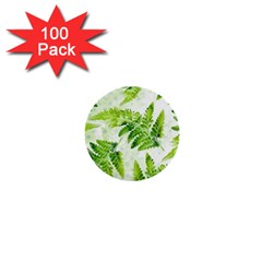 Fern Leaves 1  Mini Buttons (100 Pack)  by DanaeStudio