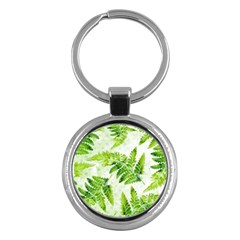 Fern Leaves Key Chains (round)  by DanaeStudio